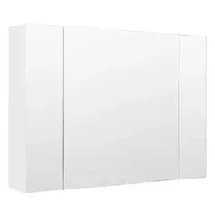 Шкаф зеркальный подвесной 80x72 см цвет белый Без бренда