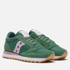 Женские кроссовки Saucony Jazz Original, цвет зелёный, размер 40.5 EU