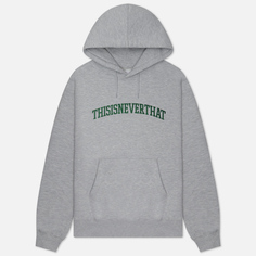 Мужская толстовка thisisneverthat Arch-Logo Hoodie, цвет серый, размер S