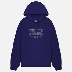 Мужская толстовка thisisneverthat Sticker Hoodie, цвет фиолетовый, размер L