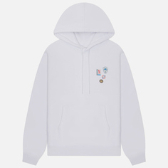 Мужская толстовка thisisneverthat Pins Hoodie, цвет белый, размер M