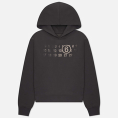 Мужская толстовка Maison Margiela MM6 Numerical Logo Print Hoodie, цвет серый, размер M