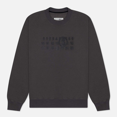 Мужская толстовка Maison Margiela MM6 Triple Logo Crew Neck, цвет серый