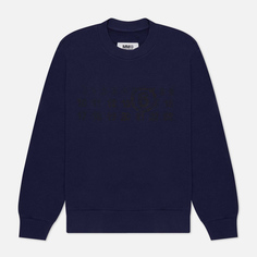 Женская толстовка Maison Margiela MM6 Numbers Logo Crew Neck, цвет синий