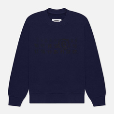 Женская толстовка Maison Margiela MM6 Numbers Logo Crew Neck, цвет синий, размер M