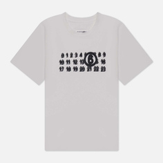 Женская футболка Maison Margiela MM6 Triple Logo, цвет белый