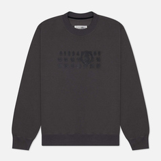 Женская толстовка Maison Margiela MM6 Triple Logo Crew Neck, цвет серый, размер XS