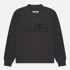 Женская толстовка Maison Margiela MM6 Numbers Logo Crew Neck, цвет серый