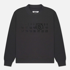 Женская толстовка Maison Margiela MM6 Numbers Logo Crew Neck, цвет серый, размер M