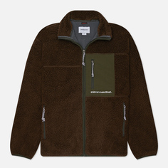 Мужская флисовая куртка thisisneverthat SP Sherpa Fleece, цвет коричневый, размер XL