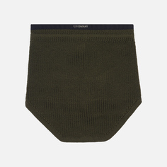 Шарф C.P. Company Extrafine Merino Wool, цвет оливковый