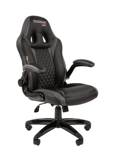 Компьютерное кресло Chairman Game 15 Black-Grey