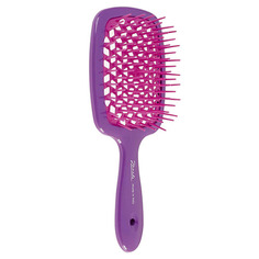 Щетка для волос пластик фиолетовый-фуксия Janeke