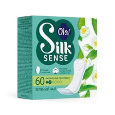 Прокладки ежедневные OLA! Silk Sense DAILY DEO Ежедневные мягкие прокладки, аромат Зеленый чай 60