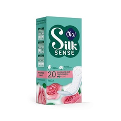 Прокладки ежедневные OLA! Silk Sense DAILY DEO Ежедневные мягкие прокладки, аромат Бархатная роза 20