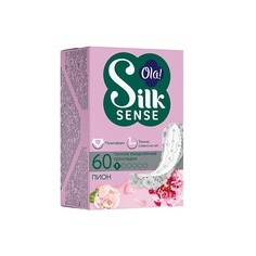 Прокладки ежедневные OLA! Silk Sense Light Ежедневные женские ультратонкие прокладки мультиформ, аромат Белый пион 60