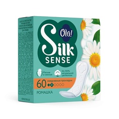 Прокладки ежедневные OLA! Silk Sense DAILY DEO Ежедневные мягкие прокладки, аромат Ромашка 60