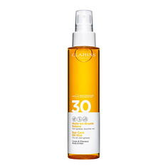 Солнцезащитный спрей для тела CLARINS Солнцезащитное масло-спрей для тела и волос SPF 30 Huile-en-Brume Solaire
