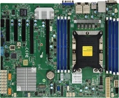Материнская плата ATX Supermicro MBD-X11SPI-TF-B (3647, C622, 8xDDR4, 10x SATA3, 2x10GbE, 6xUSB 2.0, 5xUSB 3.0, VGA)Bulk