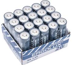 Батарейка Ergolux LR6 BP20 Alkaline LR6/AA, 1,5 В, 2700 мА.ч, 20 шт в упаковке (14675)