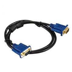 Кабель VGA Exegate EX-CC-PVGA-15M15M-1.0 EX294725RUS (15M/15M, 1м, 2 фильтра, позолоченные контакты, экран)