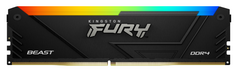 Модуль памяти DDR4 8GB Kingston FURY KF432C16BB2A/8 Beast RGB Black XMP 3200MHz CL16 1RX8 1.35V 288-pin 8Gbit