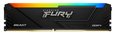 Модуль памяти DDR4 16GB Kingston FURY KF432C16BB12A/16 Beast RGB Black XMP 3200MHz CL16 2RX8 1.35V 288-pin 8Gbit