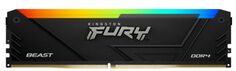 Модуль памяти DDR4 32GB (2*16GB) Kingston FURY KF436C18BB2AK2/32 Beast RGB Black XMP 3600MHz CL18 1RX8 288-pin 1.35V 16Gbit