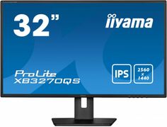 Монитор 31,5" Iiyama XB3270QS-B5 черный, IPS LCD, 16:9, HDMI, 300 кд/м2, 1200:1, 4ms, 2560х1440, 178°/178°, DP