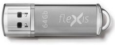 Накопитель USB 2.0 64GB Flexis RB-108 серебристый
