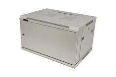 Шкаф настенный 19", 4U TWT TWT-CBWPM-4U-6x4-GY Шкаф настенный серии Pro, 4U 600x450, металлическая дверь