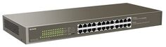 Коммутатор неуправляемый Tenda TEG1124P-24-250W 24PORT 4POE