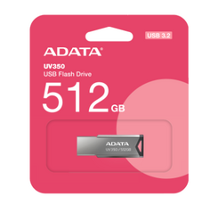 Накопитель USB 3.2 512GB A-Data AUV350-512G-RBK UV350, серебристый