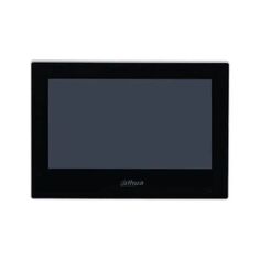 Видеодомофон Dahua DHI-VTH2621G-P IP 7 дюймовый, черный 1024x600 разрешение, ёмкостной сенсорный экран