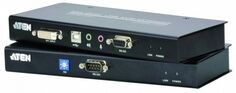 Удлинитель Aten CE602-AT-G extender, KVM USB, VI Dual Link+AUDIO+RS232, 60 метр., 2xUTP Cat5e, DVI-D+2xUSB A-тип+2xMINI JACK+DB9, Female, с KVM-шнуром