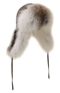 Шапка-ушанка Дарья с отделкой из меха лисы FurLand