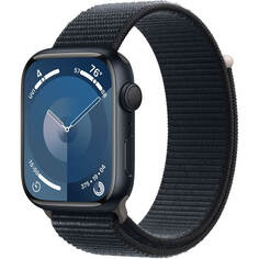 Смарт-часы Apple Watch Series 9 45 мм тёмная ночь, плетёный ремешок