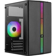 Корпус Aerocool MiniTower EVO Mini-G-BK-v1 (mATX, USB3x1, USB2x2, 120mm RGB fan, без БП) (4711099472352)