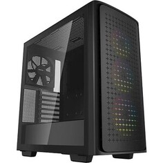 Корпус DeepCool MidiTower CK560 черный без БП E-ATX RGB 3x120mm 1x140mm 2xUSB3.0 bott PSU (R-CK560-BKAAE4-G-1)