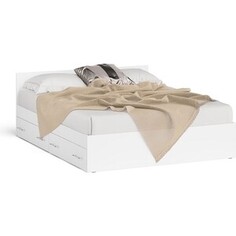 Кровать с ящиками СВК Мори 160, цвет белый (1026896)