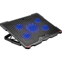 Подставка для ноутбука Digma D-NCP180-5 18 415x295x25 мм 2xUSB 5x 79/150мм FAN 850г черный