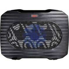 Подставка для ноутбука Buro BU-LCP156-B114 15.6 357x265x33 мм 1xUSB 1x 140 мм FAN 345 г металлическая сетка/пластик черный