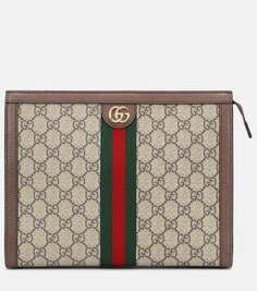 Клатч Ophidia GG среднего размера Gucci, бежевый