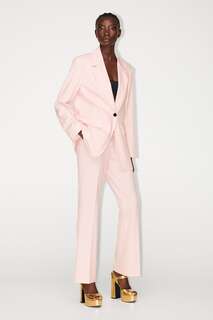 Прямой блейзер Zara, средне-розовый