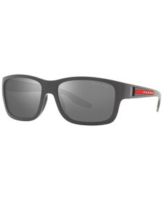 Мужские поляризованные солнцезащитные очки, PS 01WS 59 PRADA LINEA ROSSA