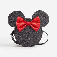 Сумка H&amp;M Disney Minnie Mouse Glittery Shoulder, черный/красный H&M