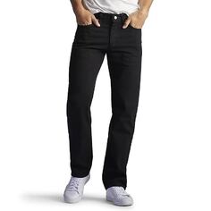 Джинсы Lee Men&apos;s Regular Fit Straight Leg, черный