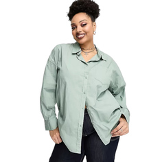 Рубашка Cotton:On Curve, зеленый