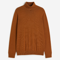 Водолазка H&amp;M Slim Fit Fine-knit Turtleneck, коричневый H&M