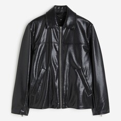 Куртка H&amp;M Regular Fit Coated, черный H&M